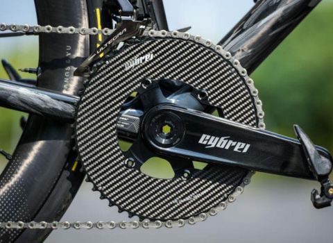Cybrei carbon fiber crankset, lightweight & stiff